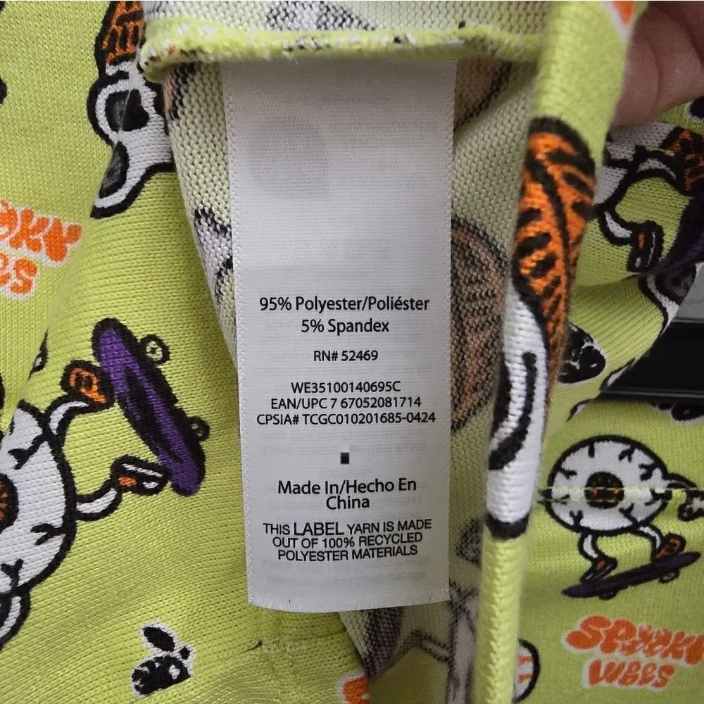 Nwt Wonder Nation Boys Halloween Pirate Skeleton Long Sleeve Pajama Set